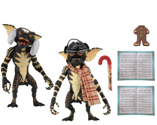 GREMLINS - 7 IN Scale Action Figure set of 2 - WINTER SCENE SET #1