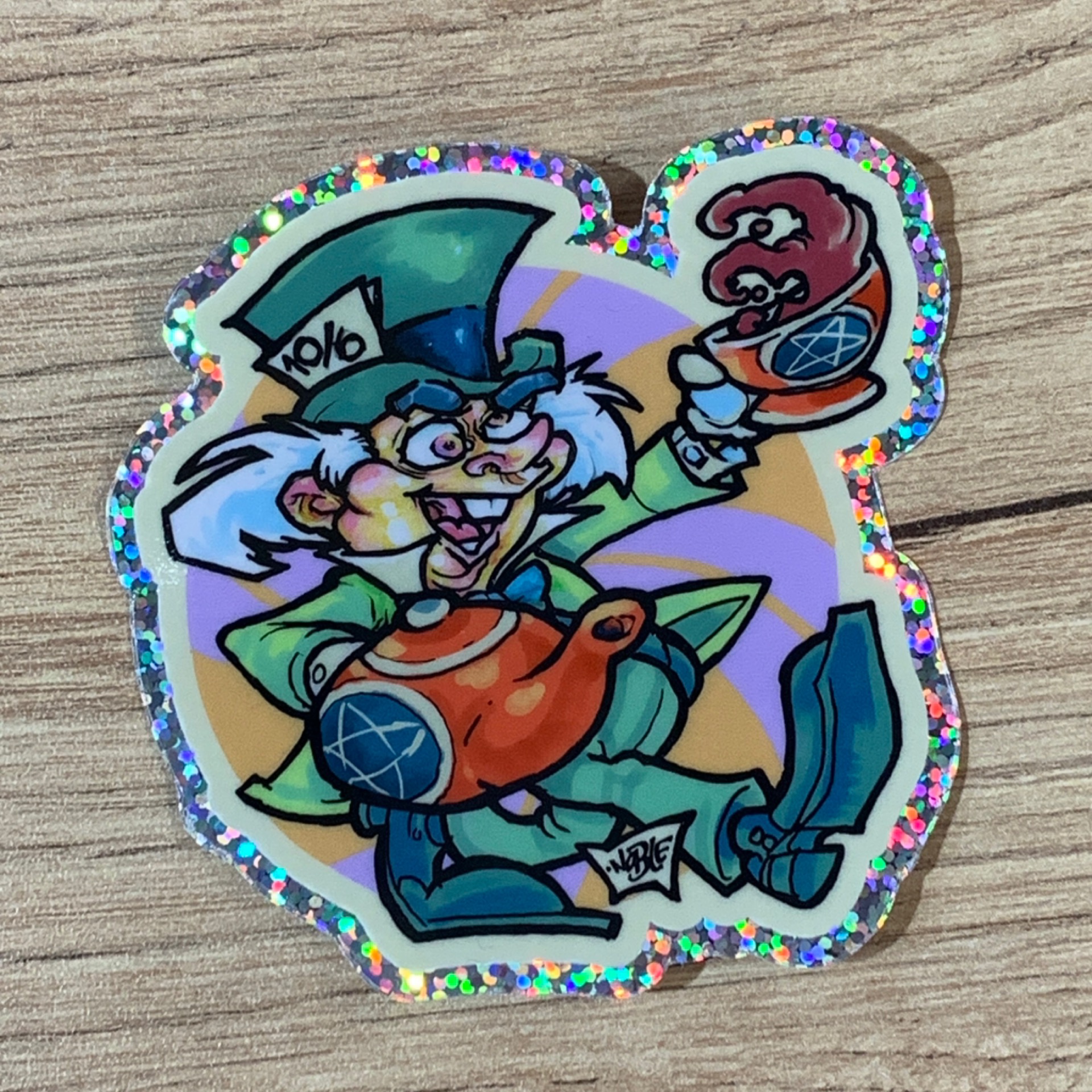 Mad Hatter inspired Sticker