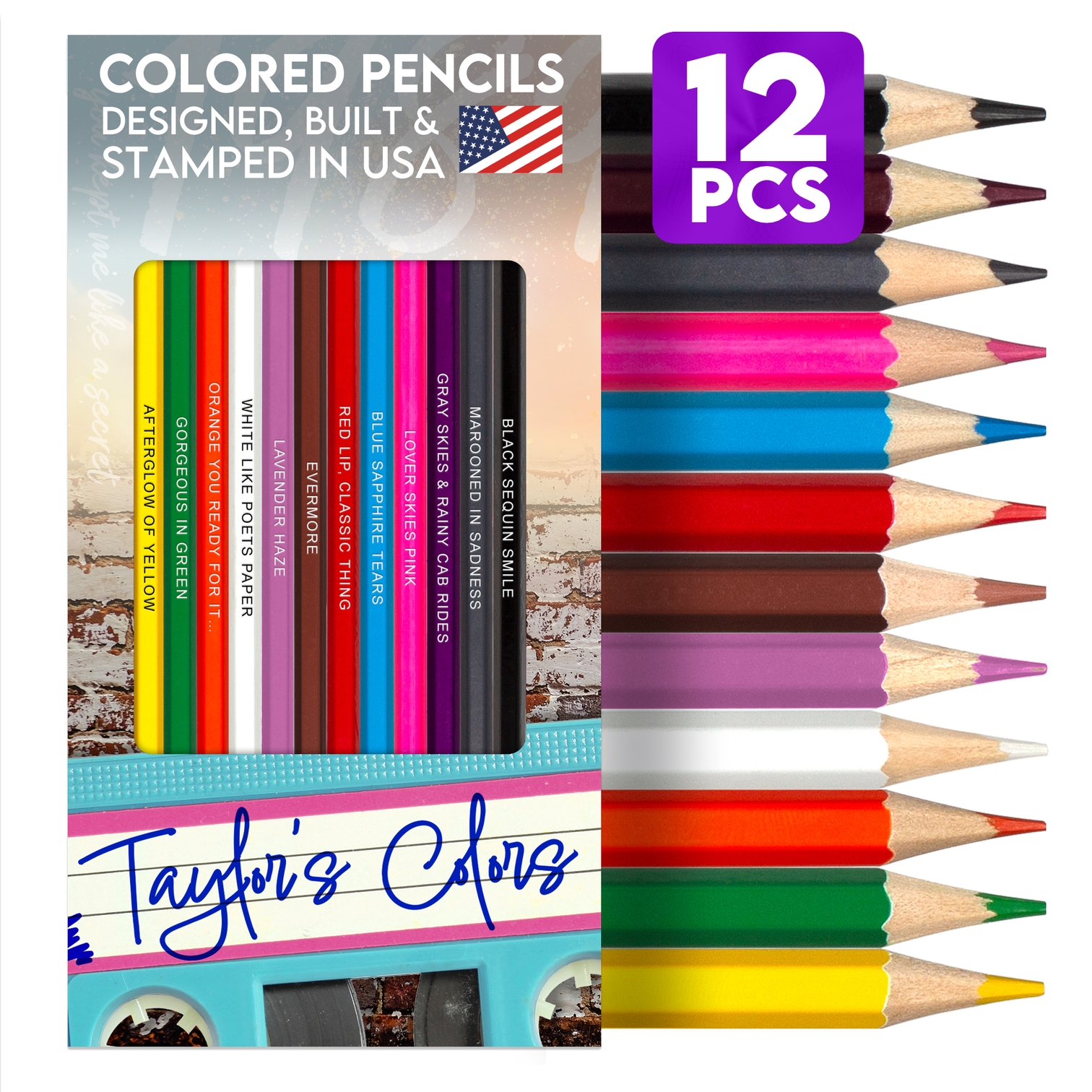 Taylor's Colors Colored Pencil Set