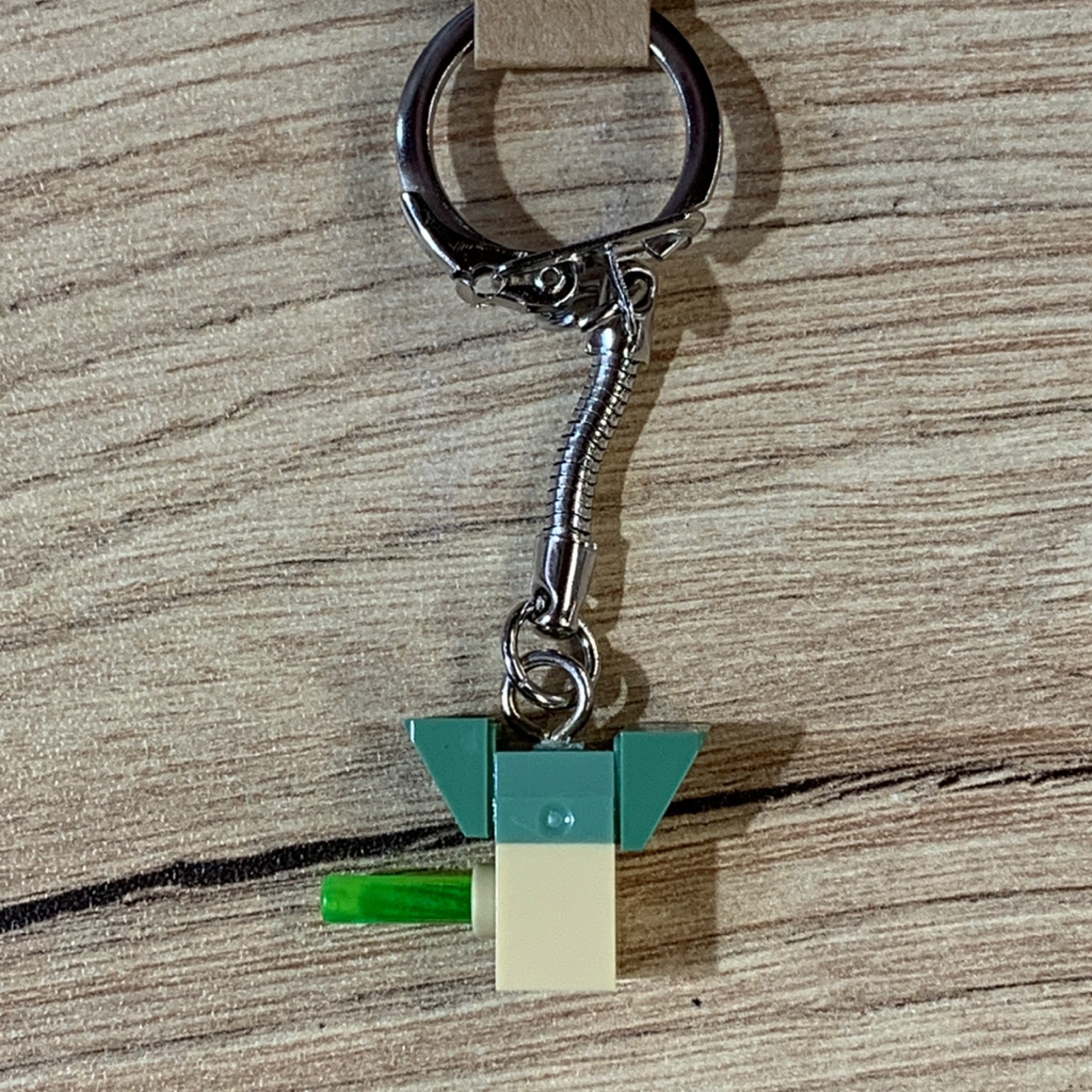 Little Green Space Wizard w/ Laser Sword Keychain
