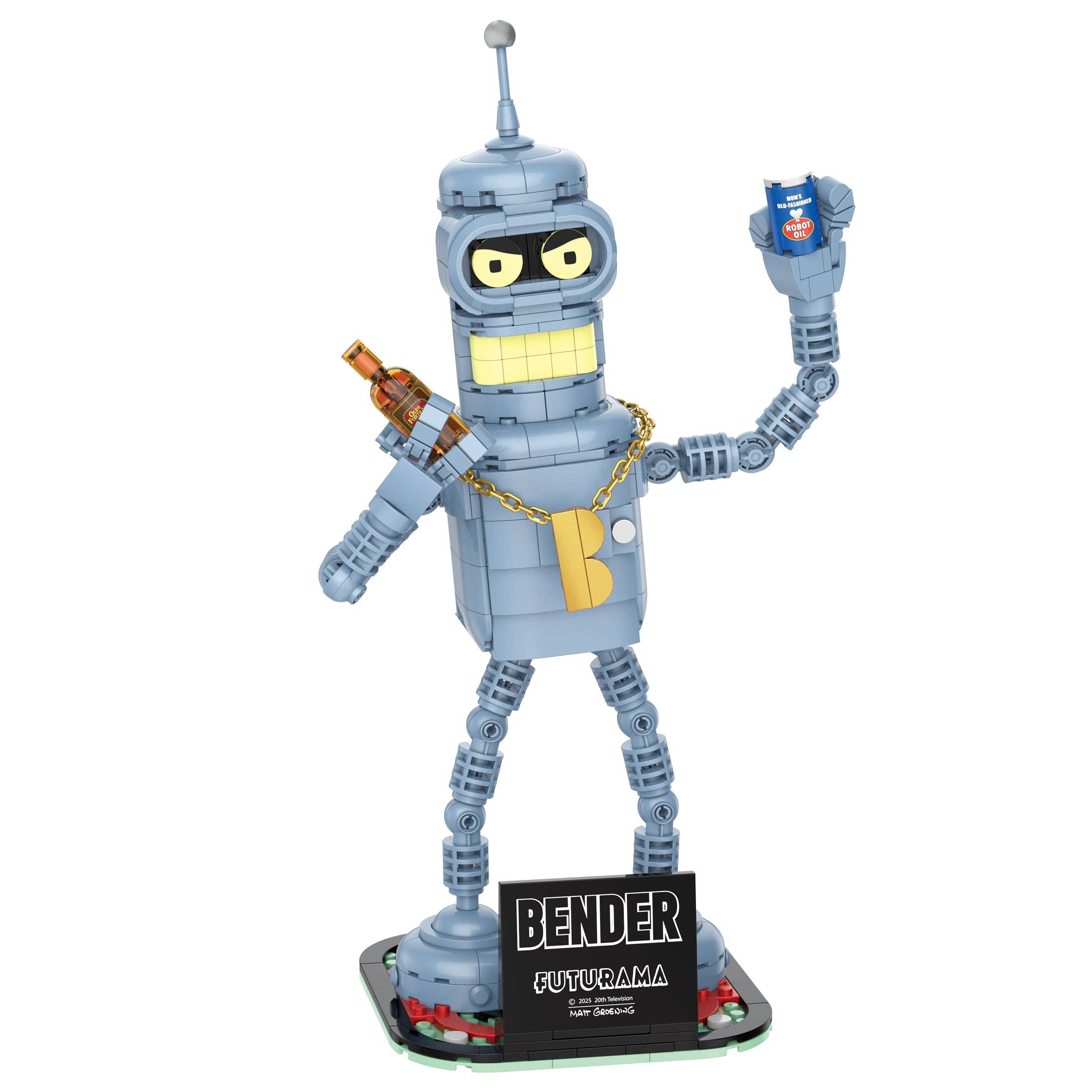 Futurama Bender Brick Building Figure