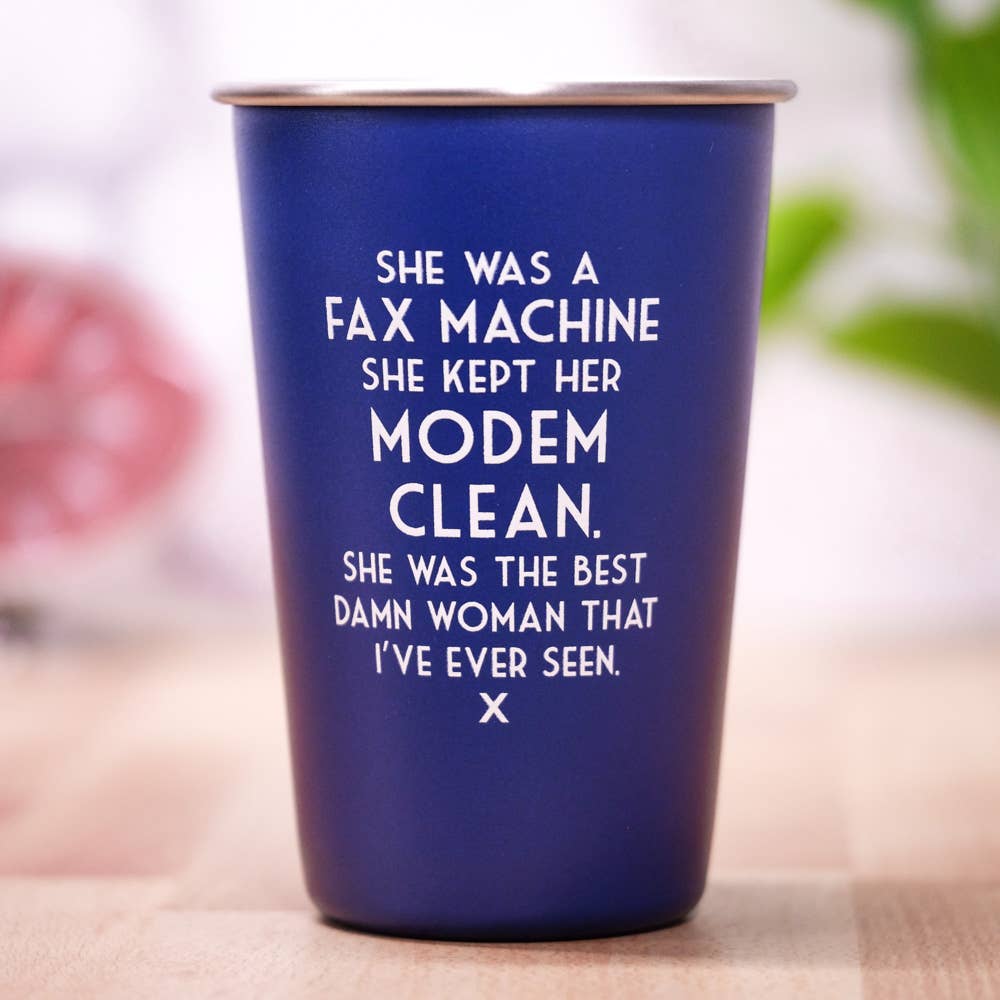 She was a fax machine... Mistaken Lyric Glass