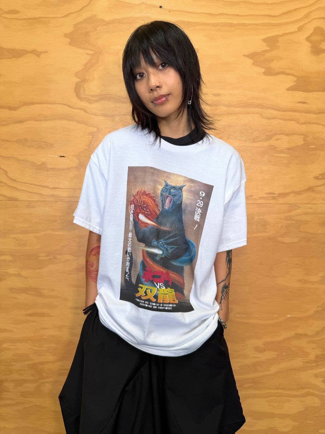 Popkiller Artist Series Kenji Mera Nekora Vs Double Dragon Classic T-shirt