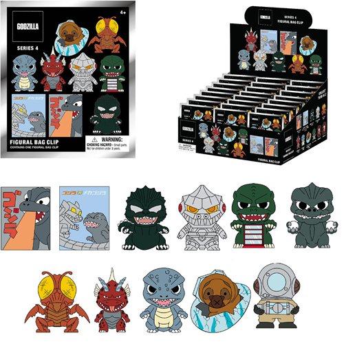 Godzilla 3D Figural Foam Bag Clip Classic Series 4 Mystery Pack