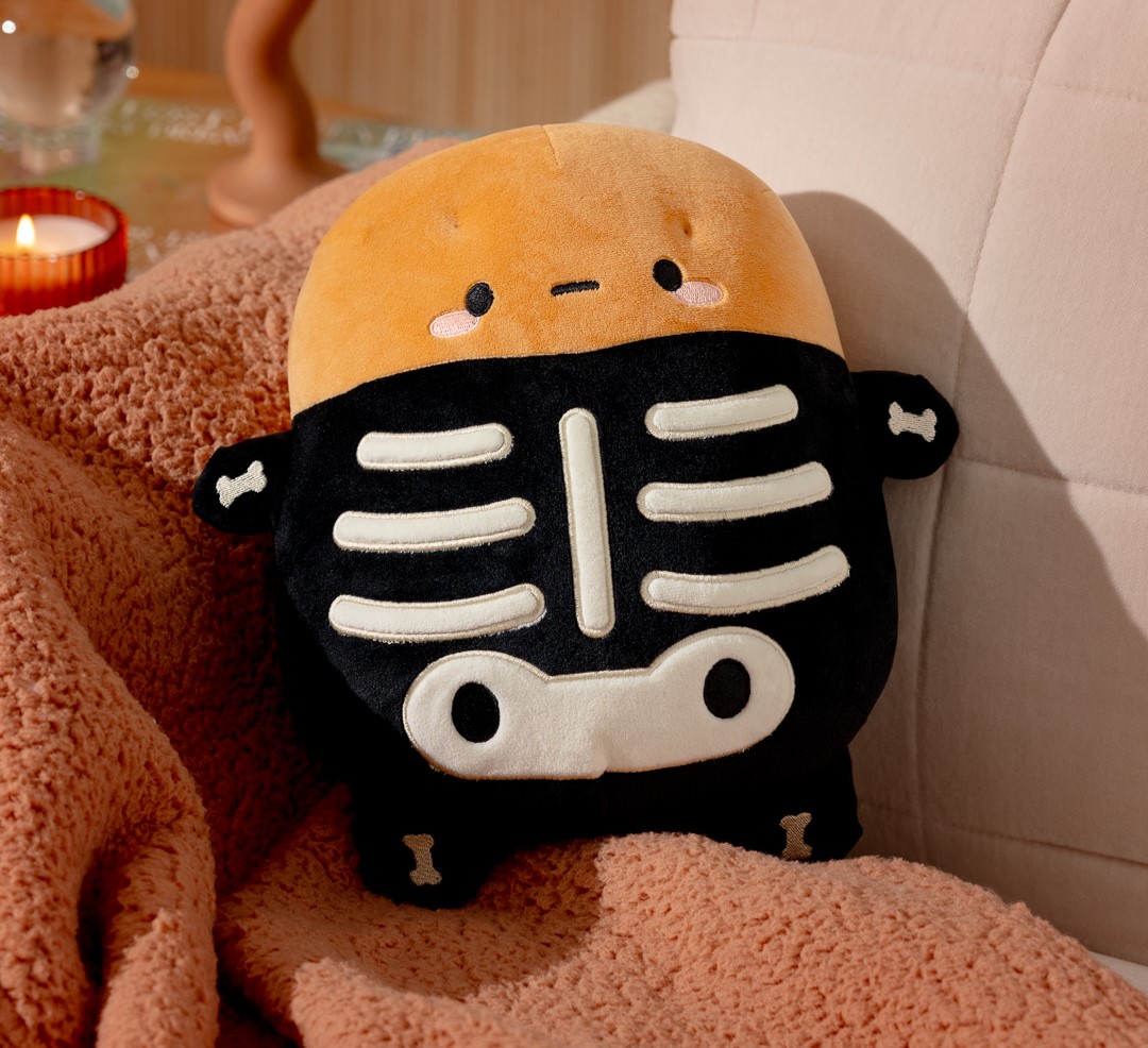 Spooky Potato Skeleton Plush Toy