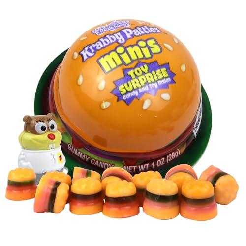Krabby Patty Gummy Candy Gift, Collectible Character Figurine Inside
