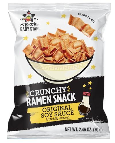 Baby Star Crunchy Ramen Snack Wide | Original Soy Sauce 2.46oz