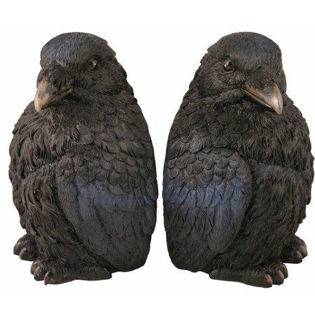 Streamline Imagined Raven Bookends Decor for Home