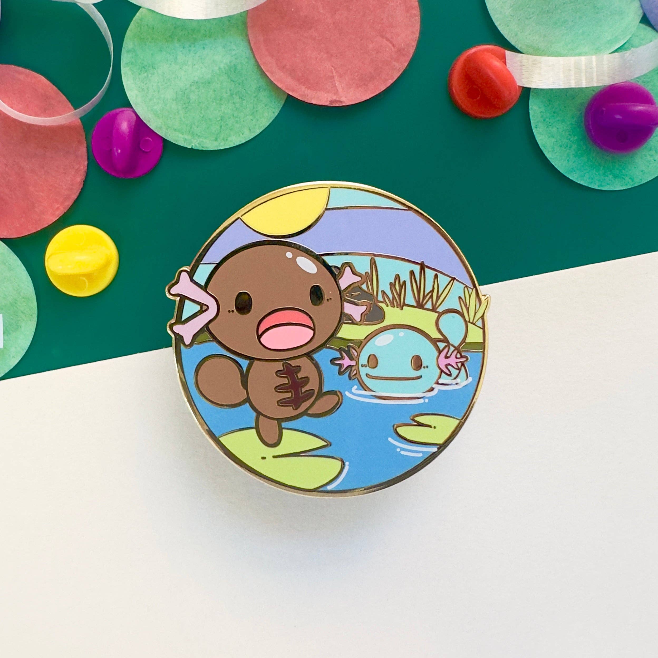 Wooper & Wooper Paldea Pokemon Pin