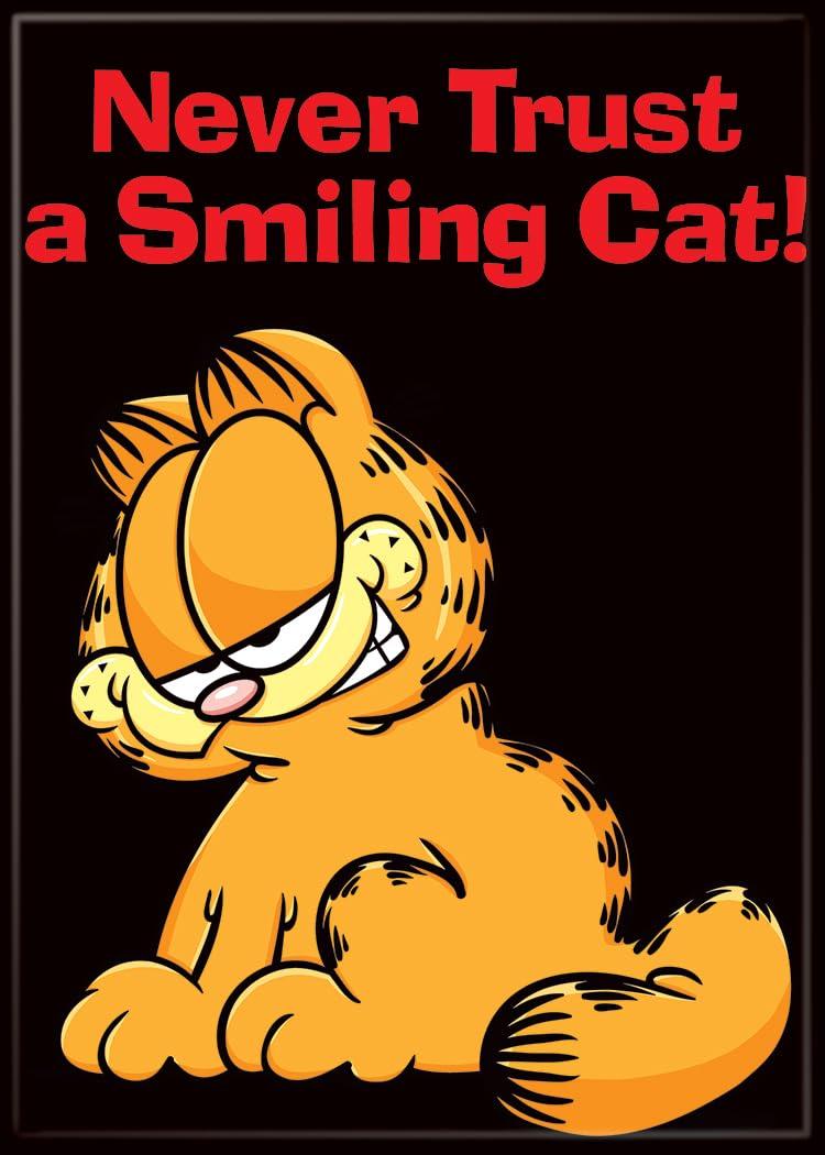 Garfield Never Trust A Smiling Car Magnet