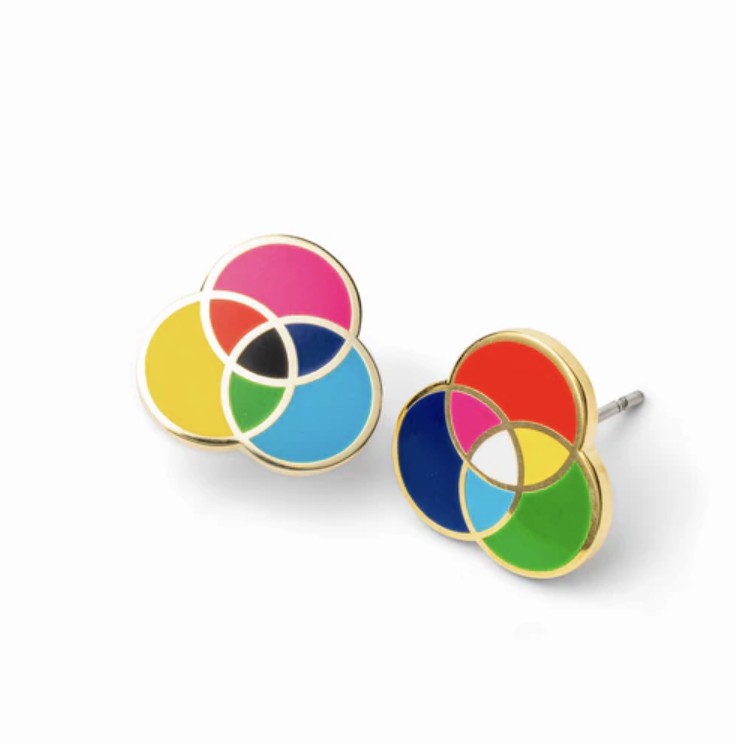 RGB/CMYK Stud Earrings