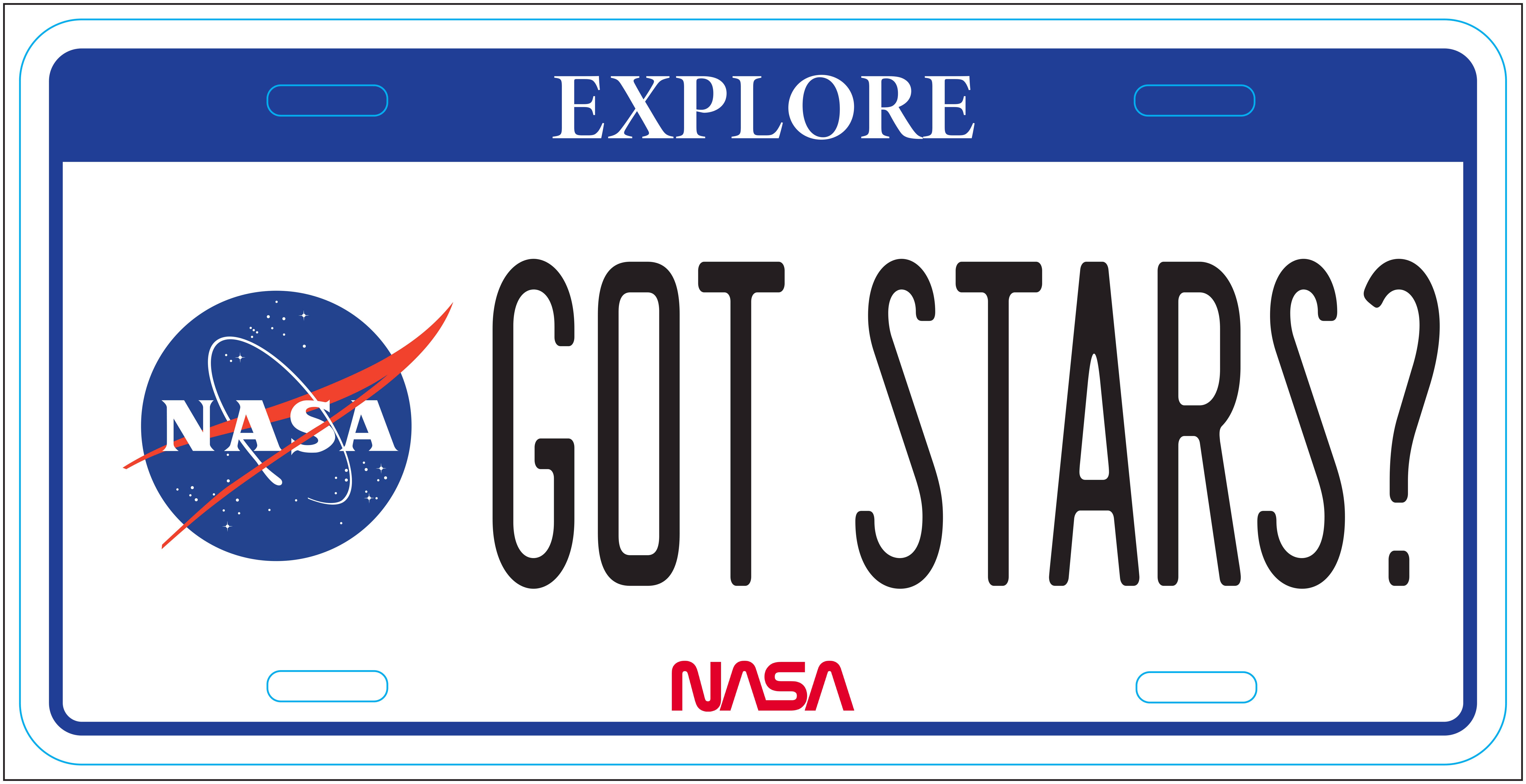 NASA Got Stars License Plate