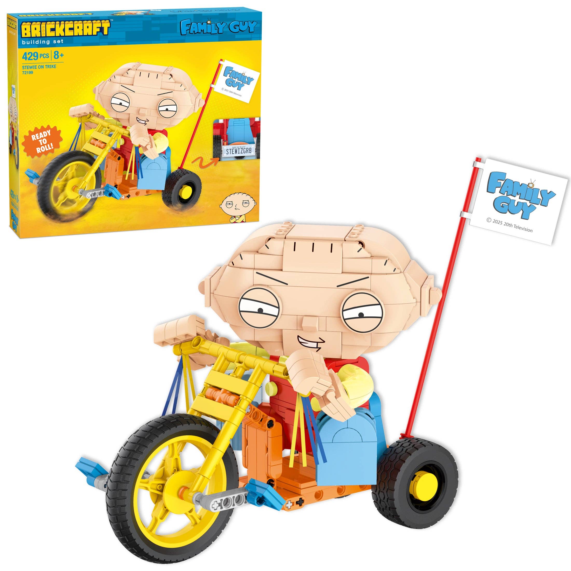 Family Guy Stewie on Trike Brick Building Set