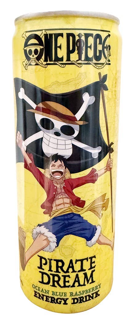 One Piece Pirate Dream Ocean Blue Rasp Energy Drink