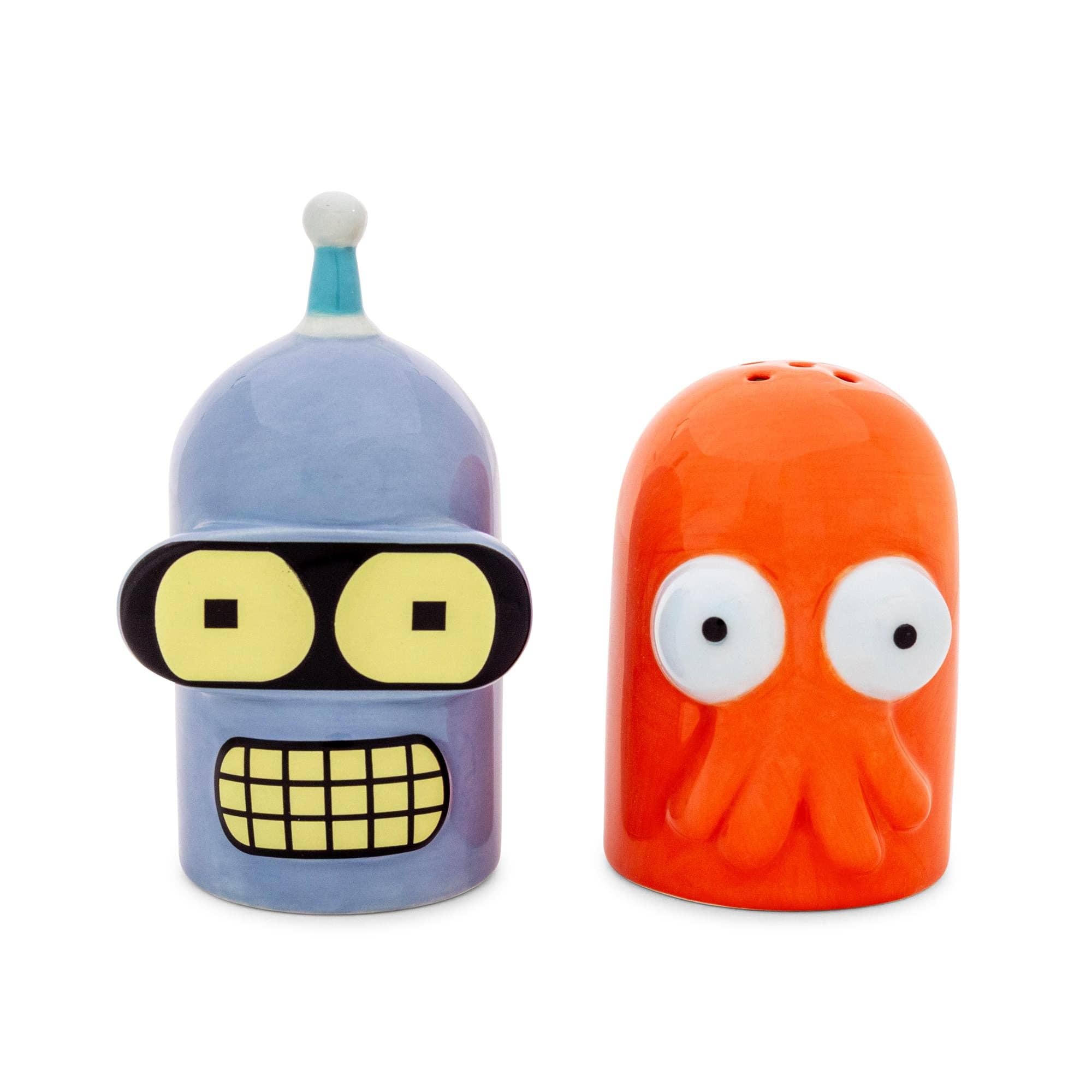 Futurama Bender and Zoidberg Ceramic Shaker Set
