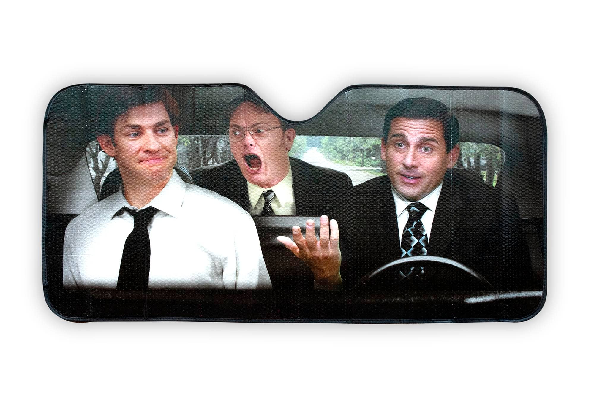 The Office Cast 57 x 28 Inch Car Sunshade