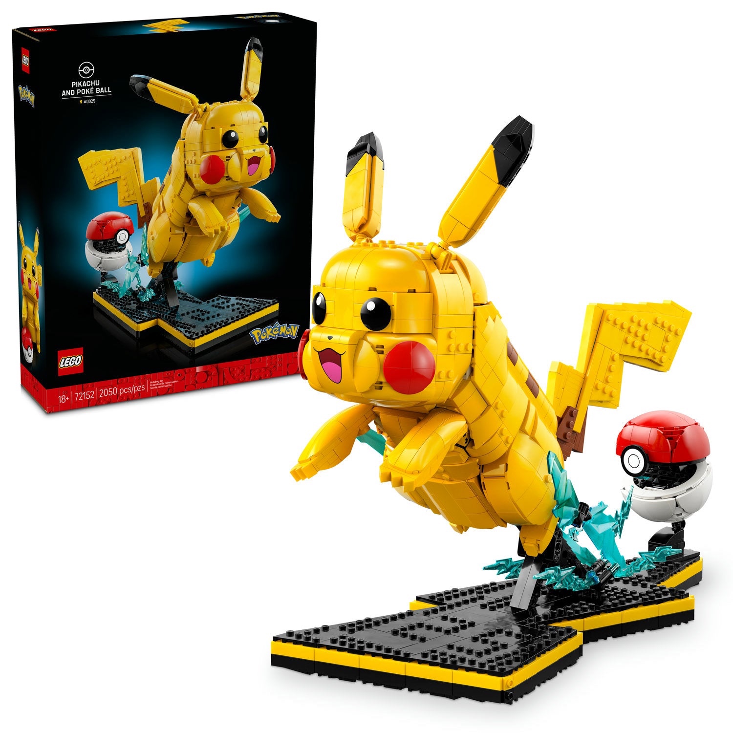 72152 Pikachu and Poké Ball LEGO Set