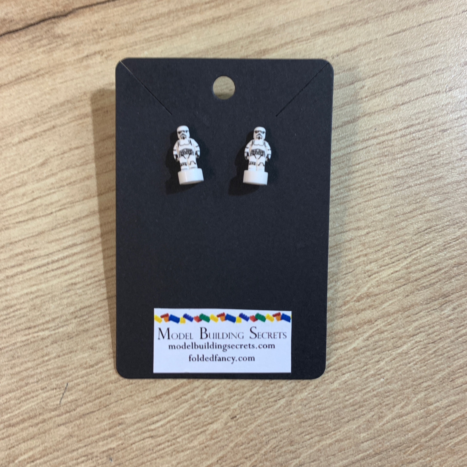 Star Wars Stormtrooper Brick Earrings