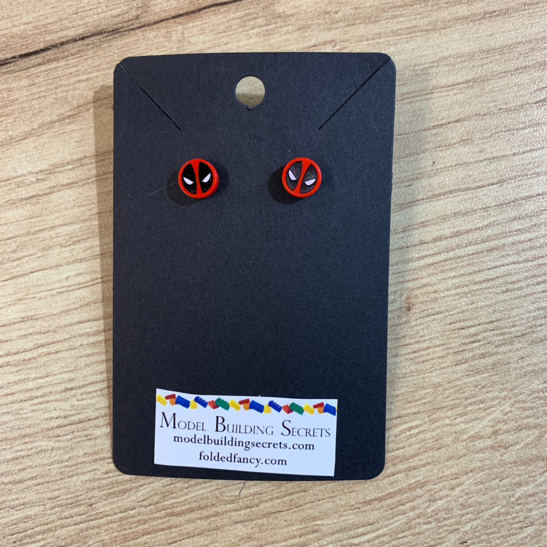 Deadpool Brick Earrings