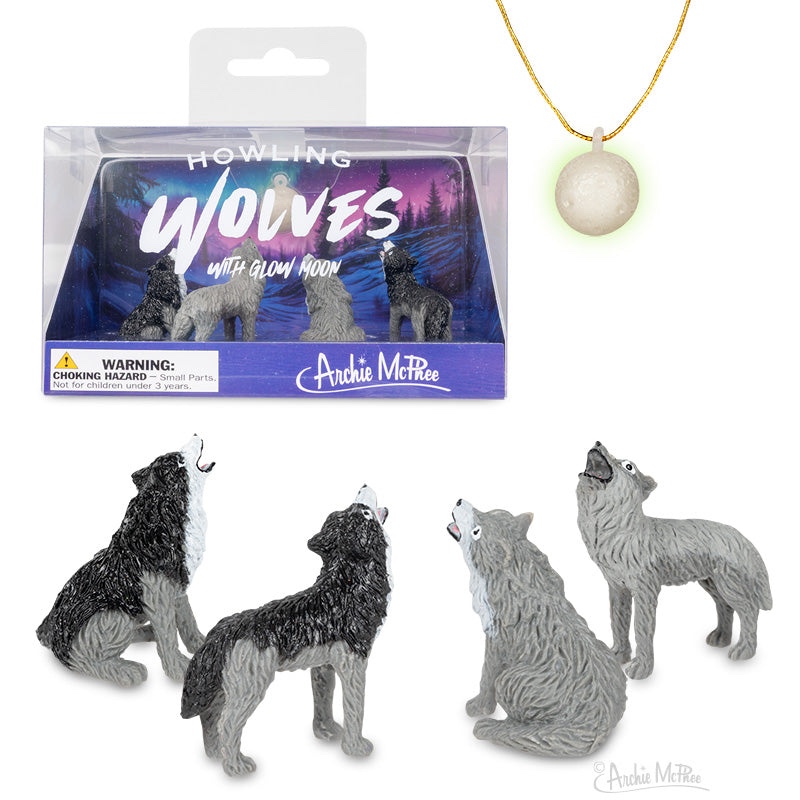 Archie McPhee Howling Wolves Playset