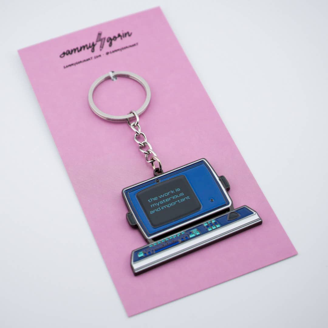 Mysterious Work Enamel Keychain
