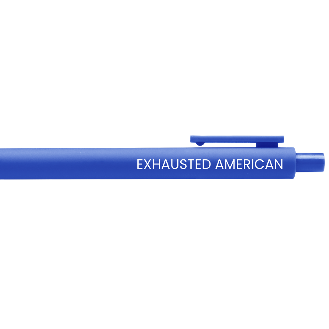 Exhausted American Gel Pen