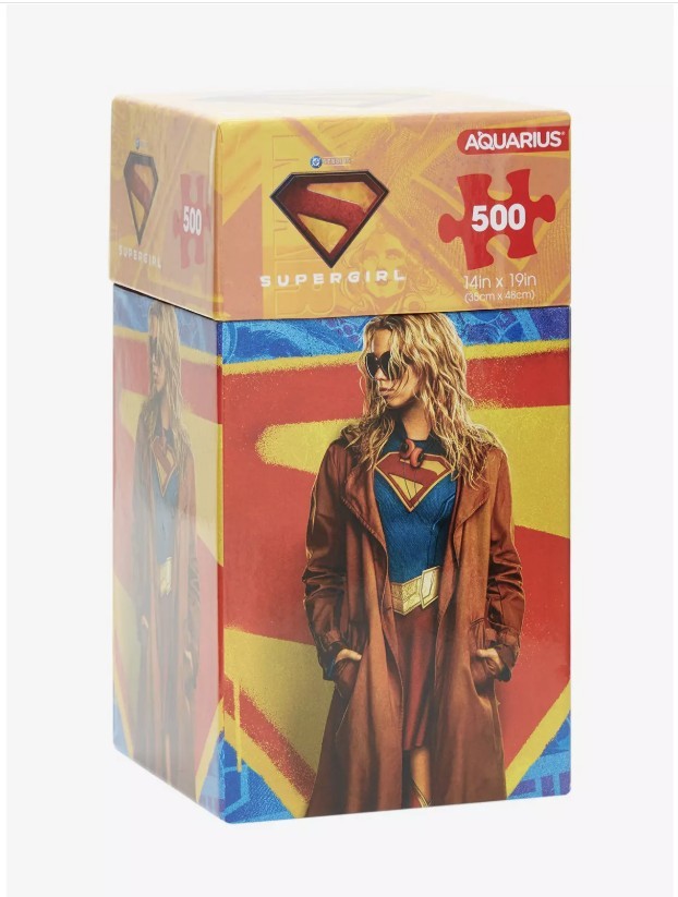 DC Comics Supergirl 500 Piece Jigsaw Puzzle Vertical Box