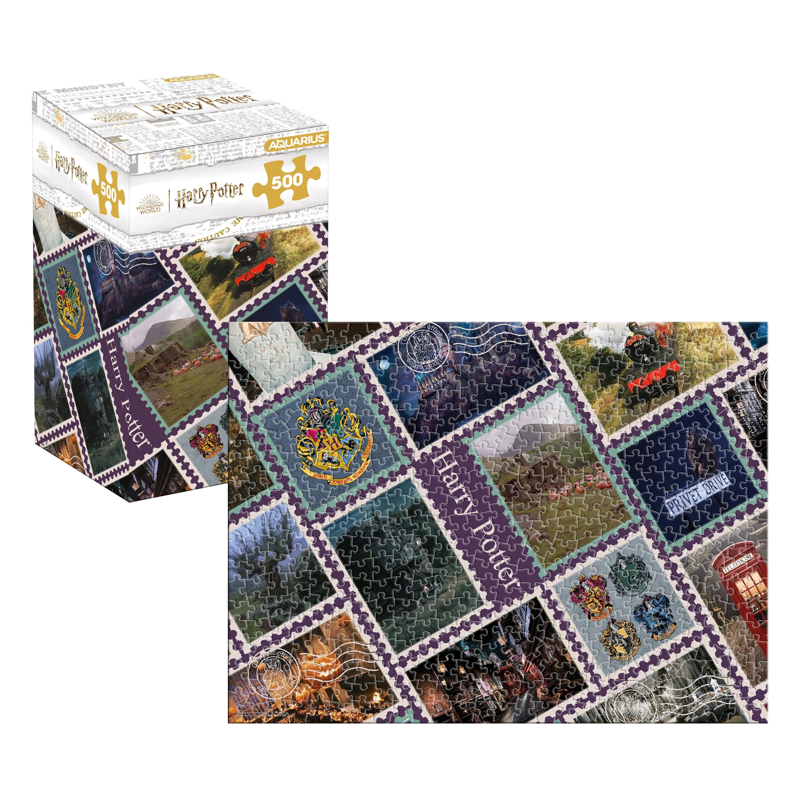Harry Potter Travel Stamps 500pc Puzzle (500 Piece Jigsaw Puzzle)