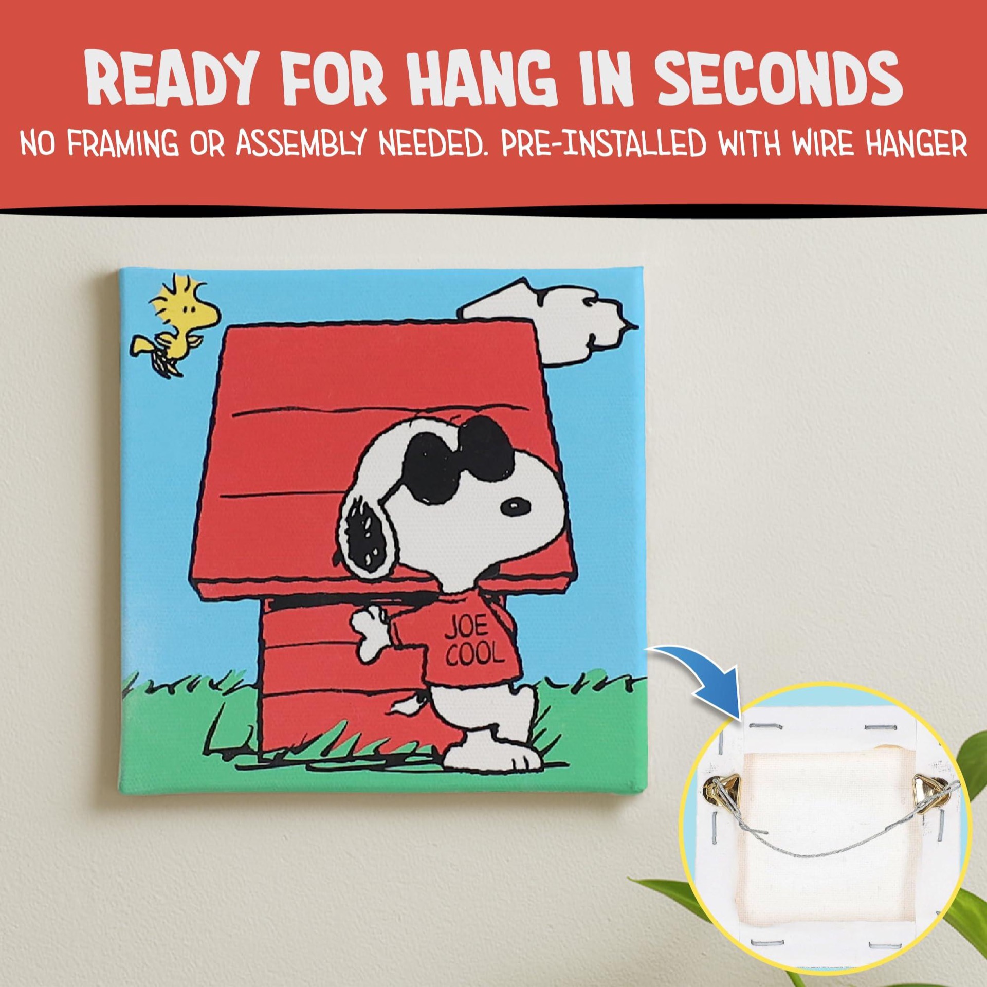 Aquarius Peanuts Snoopy Joe Cool Micro Art by Numbers Kit