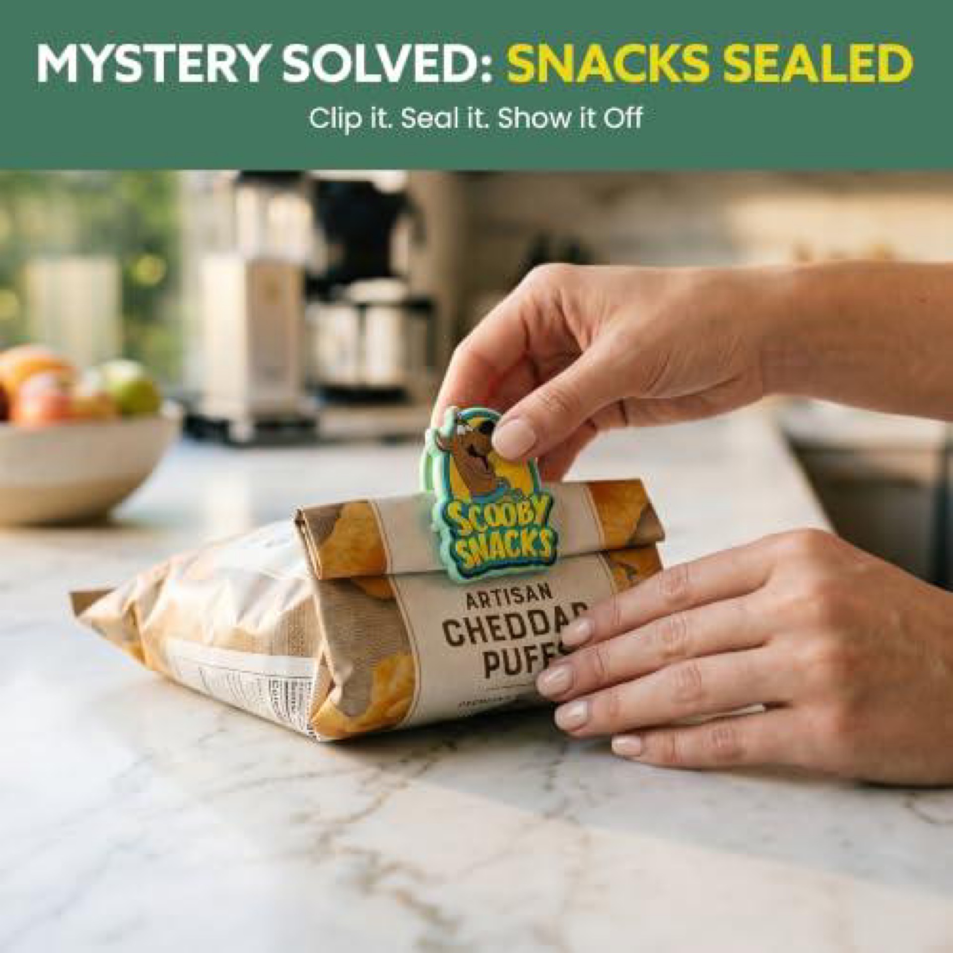 Scooby-Doo Scooby Snacks Bag Clip 4 Pack
