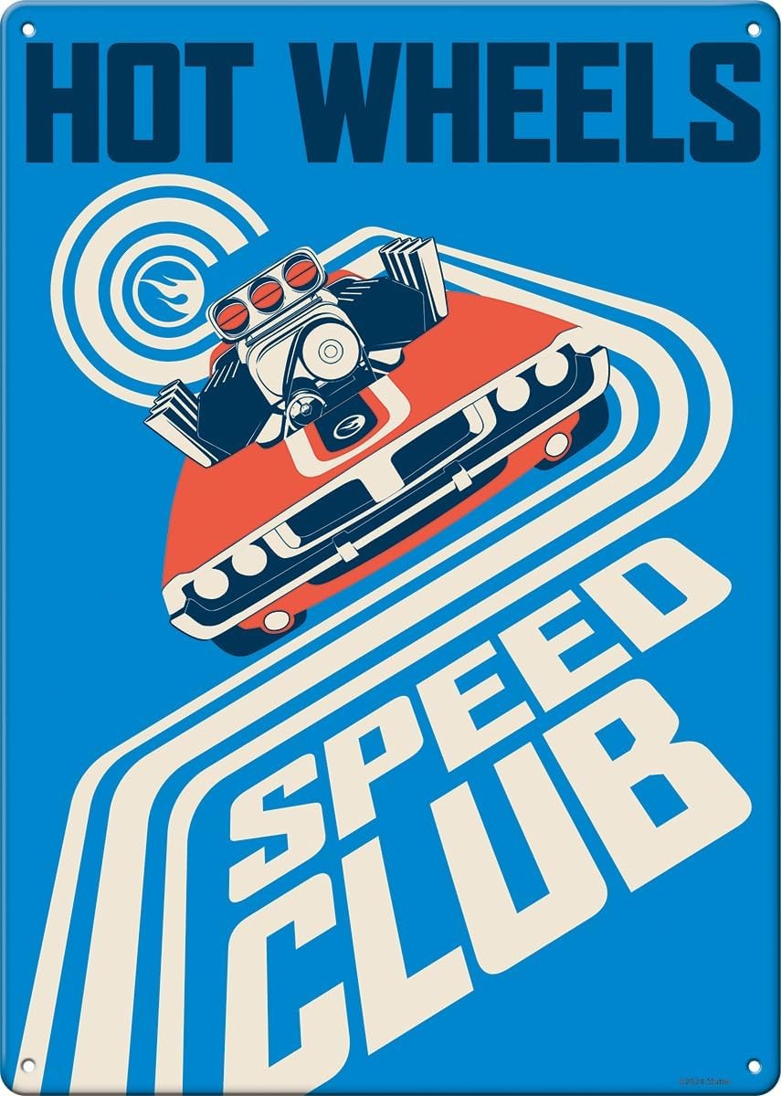 Hot Wheels Speed Club Metal Sign