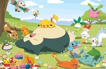 Pokemon - Snorlax Picnic Poster