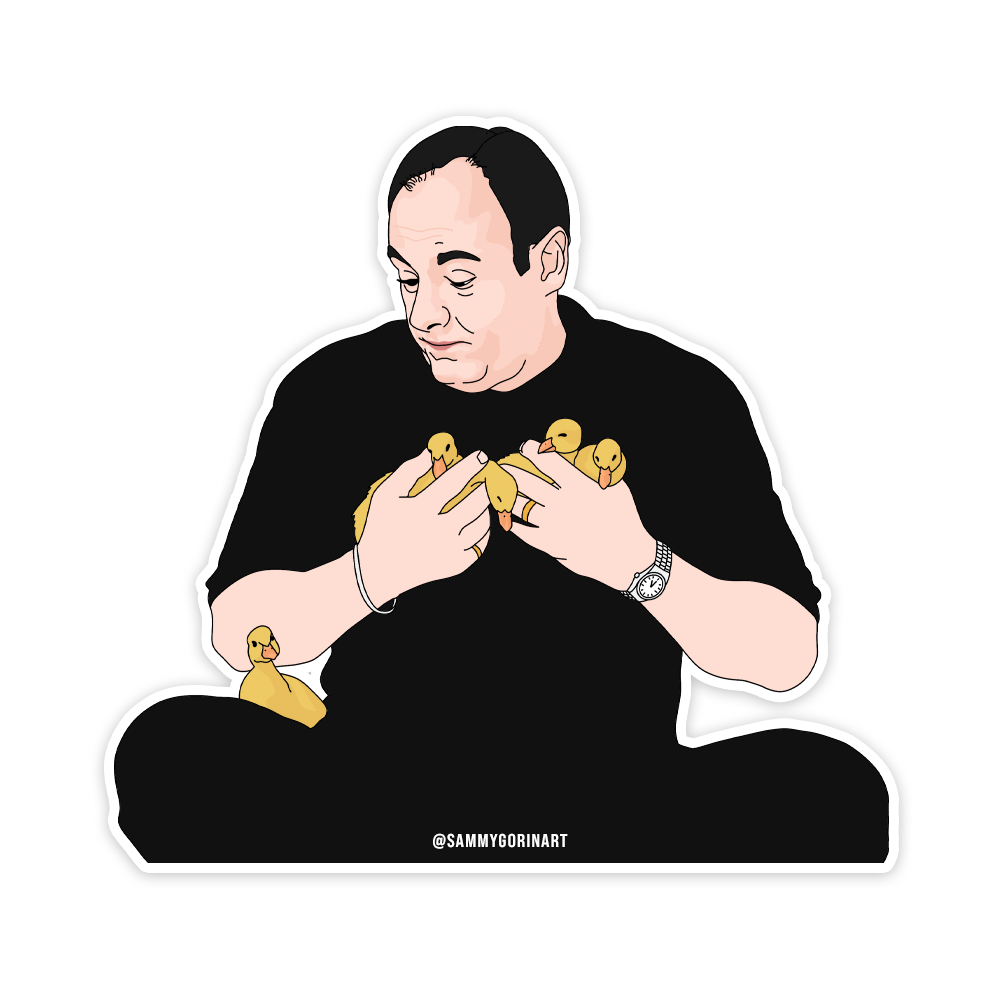 Tony and His Ducks Sticker