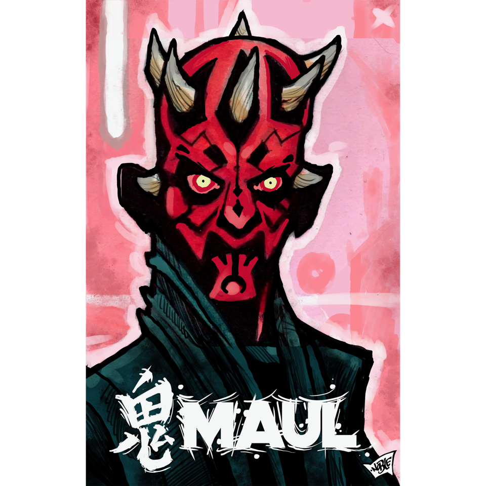 Darth Maul inspired Print
