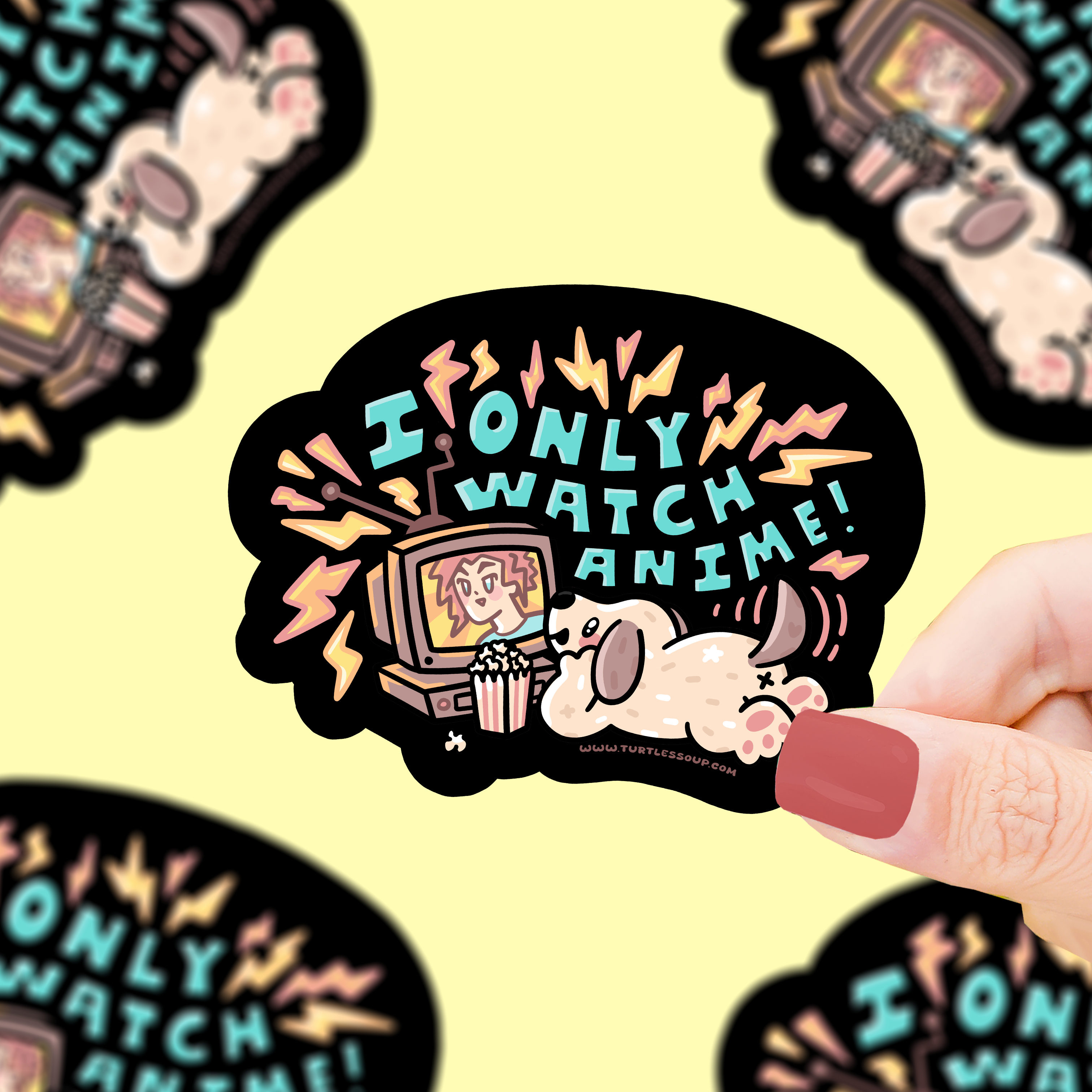 RePop Gifts | I Only Watch Anime, Japanese, Funny Vinyl Sticker