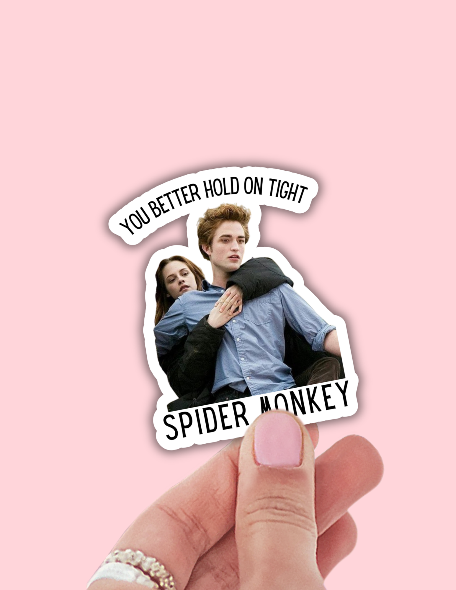 RePop Gifts | Spider monkey funny twilight sticker, bookish vinyl decals